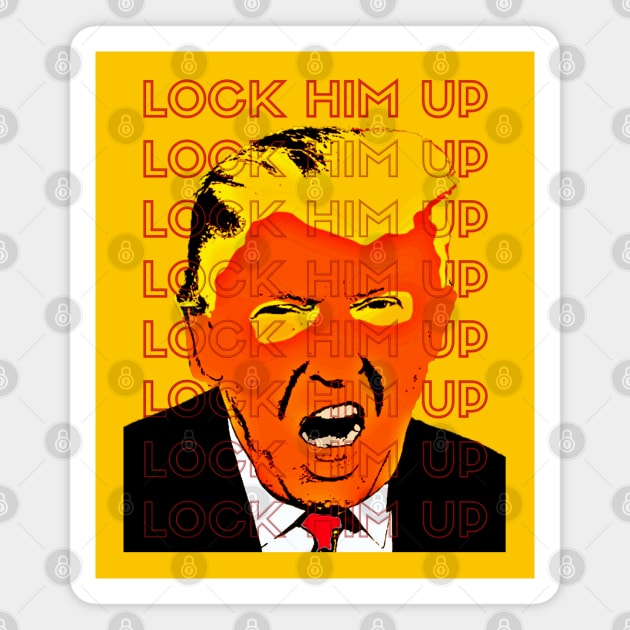 LOCK HIM UP Magnet by TJWDraws